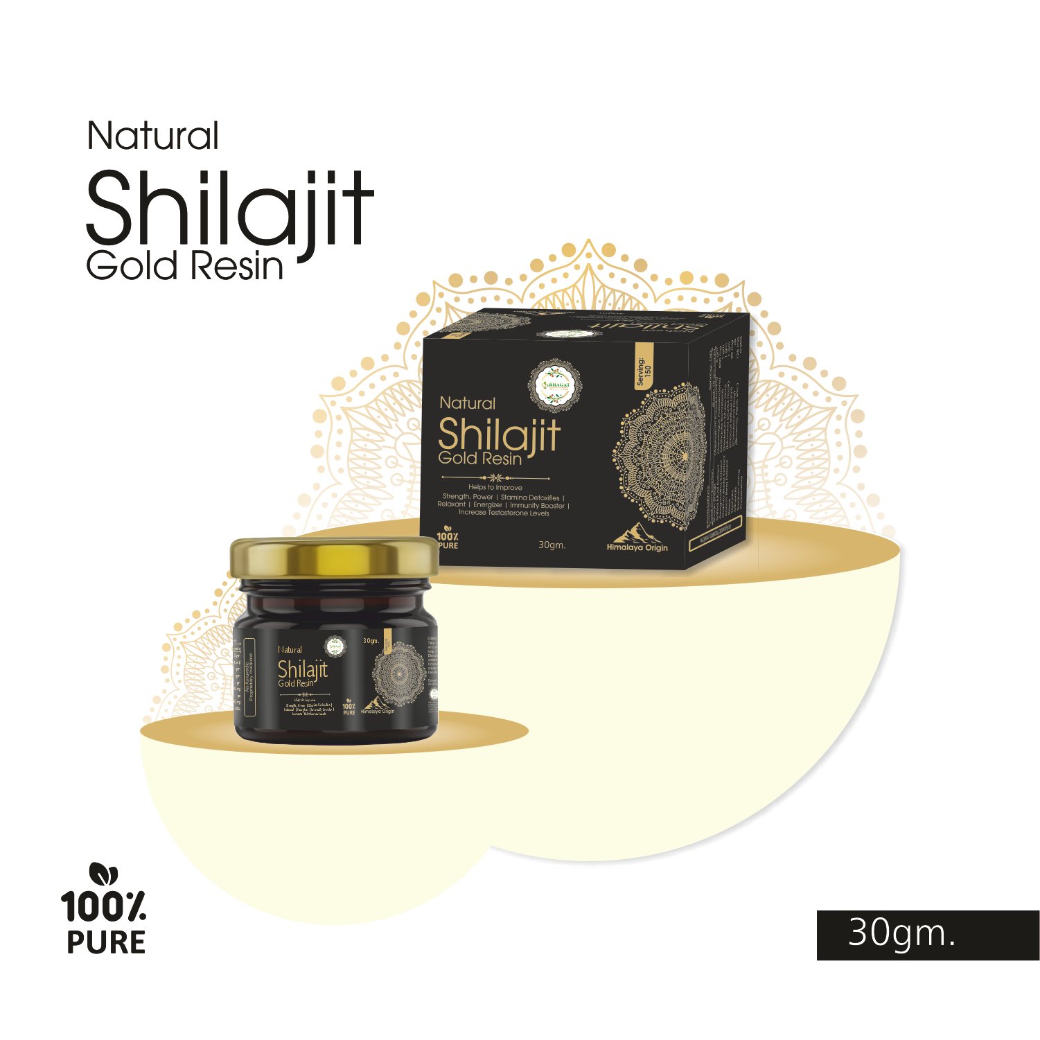 Natural Shilajit Gold Resin